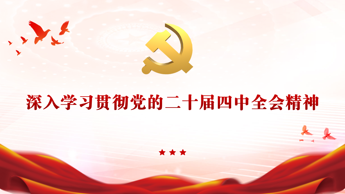 深入学习贯彻党的二十届四中全会精神